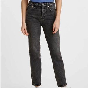 Levi’s Wedgie Fit Ankle Jeans in Wild Bunch Black | Size 26